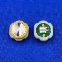 2767 Кнопка лифтовая ОТИС круговая служебная желтая, 220045 4pin, шлиф
