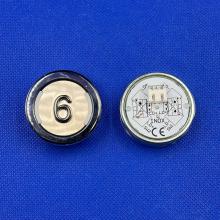 2808 Кнопка AMETAL INOX 6