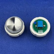 2869 Кнопка лифтовая ОТИС круговая подсветка синяя 4pin