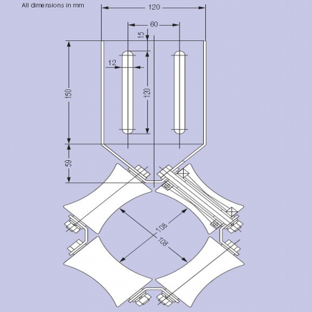 1352 Успокоитель цепи компенсационной DR-L (белый)_ДЕ_2