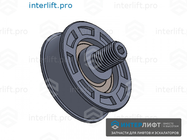 1575 Ролик эксцентриковый D54 М12 H17_13 паз прямой_3