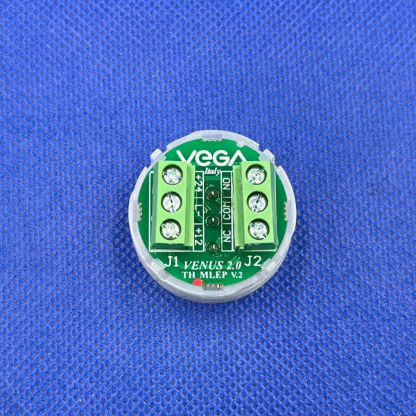 1186 Кнопка VEGA VENUS TH MLEP, красный свет, пустая_