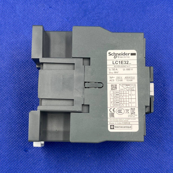 2964 Контактор LC1E3201M7 E 1НЗ 32А 400В AC3 220В 50Гц_