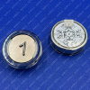 0875 Кнопка AMETAL INOX 1