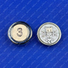 1077 Кнопка AMETAL INOX 3